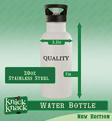 Presentes de Knick Knack Hatcheler - 20 onças de aço inoxidável garrafa de água, prata