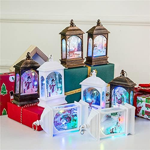 Luz de vela de Natal com holder led Tea Light Capas Cagas Elk Santa Claus impressão Candlestick Decoração de Natal Liderada para casa