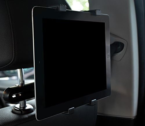 Lilware Universal Car Headrest Solder para tablet/ipad/e-book Apple e outros dispositivos dentro de 7-10.1 . Grampo de faixa ajustável