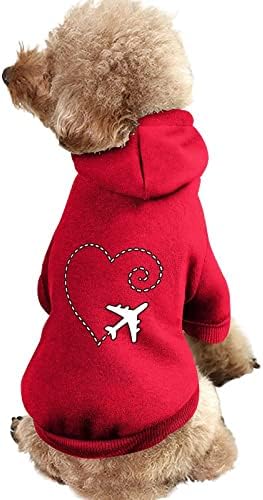 Capuz de cão de avião de avião Capuz de moletom de sugestão de roupas com capuz para cães para cães e gatos