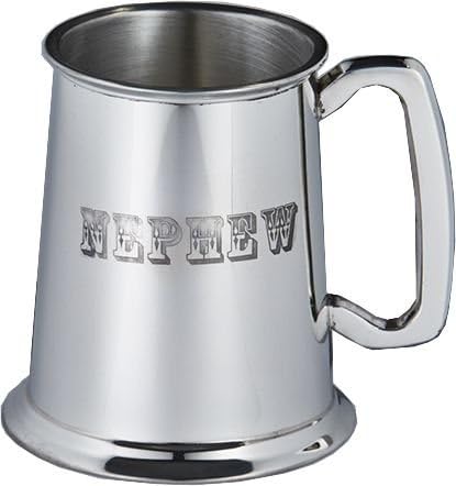 Wentworth Pewter - sobrinho 1 Pewter tankard, caneca de cerveja, aniversário, Natal, presente, presente