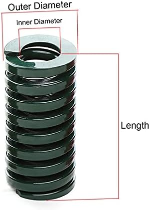 Reparos domésticos e molas diy 1 molde verde mola compressão estampagem dado de mola pesada diâmetro externo 40 mm x diâmetro interno