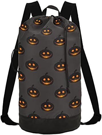 Feliz Halloween Monster Laundry Bag com alças