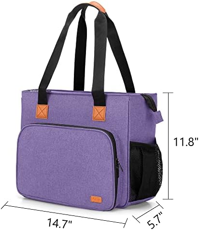 Luxja Borderyer Project Bag, bolsa de armazenamento de kits de bordados, roxo