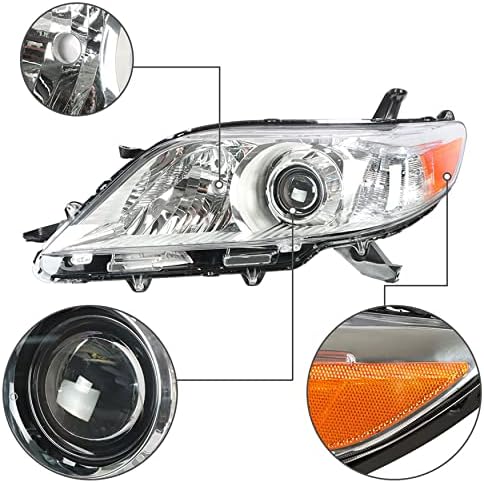 Substituição de montagem de faróis wflnhb para 2011-2020 Toyota sienna halogen faróis Luzes da frente do lado do motorista