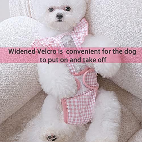 Fraldas de cachorro feminino fraldas de cães femininas calcinha sanitária com suspensa ajustável lavar roupas de roupas