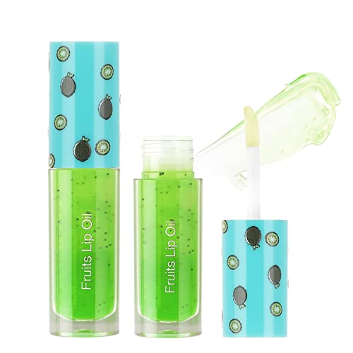 Xiahium Korean Makeup Lip Gloss Fruit Series Lip Oil Glass Lip lábio hidratante transparente brilho labial esfoliante LIMENTOS LIMENTOS LIME