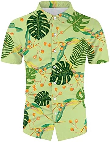 2023 Novos homens de verão masculino lazer Hawaii Seia da beira da praia Digital Impressão 3D de camisa de manga curta shorts