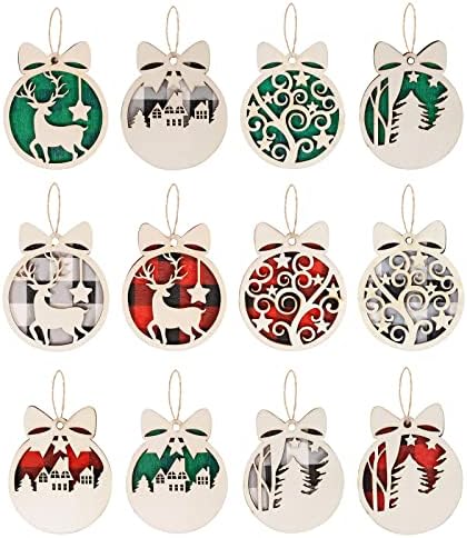 Ornamentos para decorações de árvores de Natal penduradas Decorações de ornamentos de Natal Decorações de férias Garland