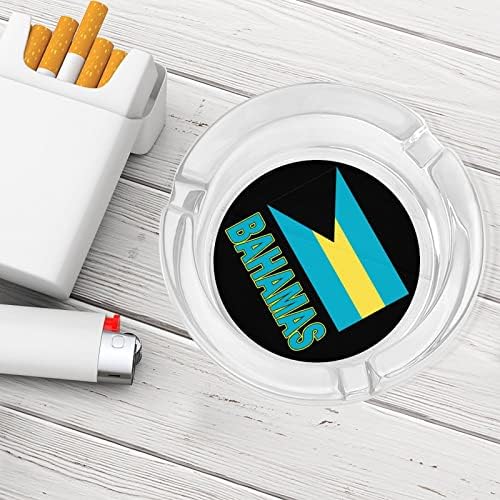 O orgulho da bandeira de bandeira Bahamsa fumando cigarros de cigarros de charuto bandeja de cinzas redondas
