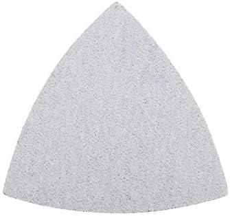 Uxcell Triangle Detalhe Lixeira de lixa e loop de 3-1/2 polegadas Silício Landing Pad 1500 Grit 12 PCs