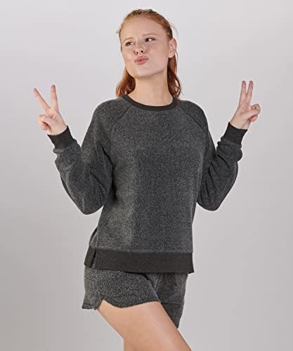 BOXERCraft Womens Casual Sweatshirt, Carvão, XX nos pequenos