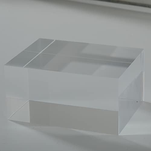 Ciaoher 2in Espessura do cubo acrílico Display Bloco