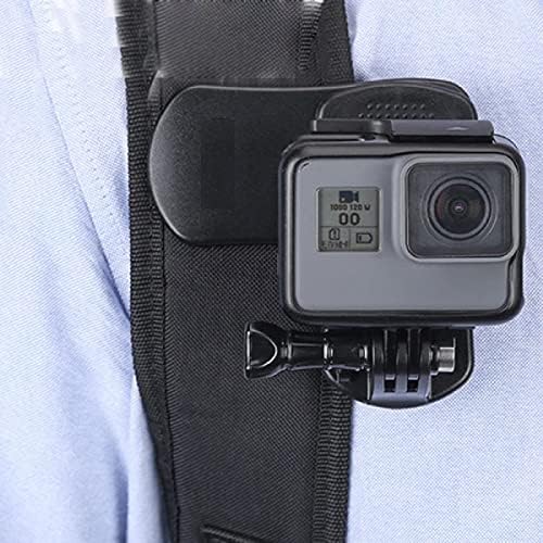 Mookeenona Câmera de mochila CLIP MOLTE Sessão preta para GoPro Hero6 5 4 3+