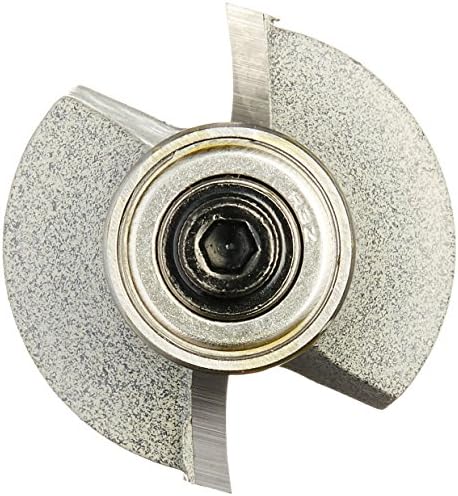 Vermont American 23132 Radius de 1/4 polegada Radius com ponta de carboneto Roundover e bit de roteador de contas, rolamento