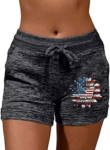 Shorts de cordão casual feminino