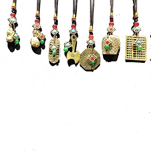 Zhangruixuan-shop 黄铜金 色 葫芦八卦 如 意算盘 铃铛 钱袋 汽车 手机 包包 钥匙 装饰 礼品 礼品