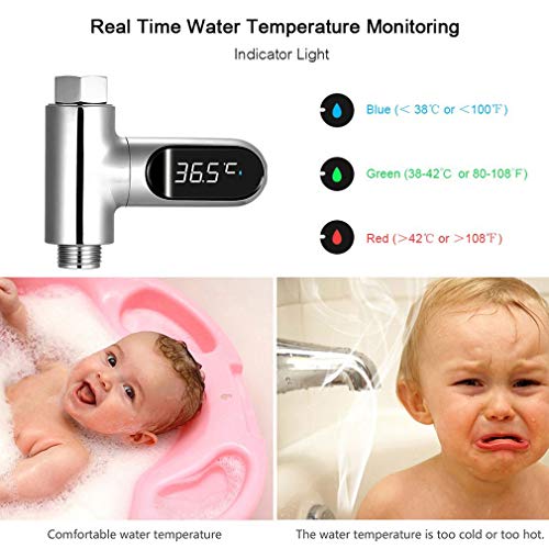 Termômetro de água com água LED de Koaius