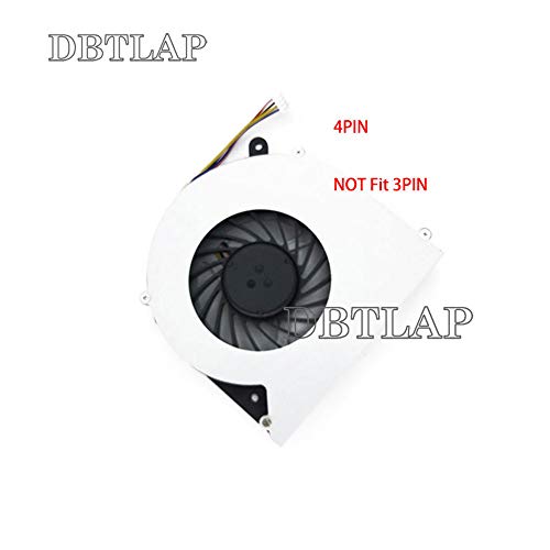 Fã de laptop DBTLAP compatível com Toshiba Satellite S855-S5378 CPU Fan 4pin