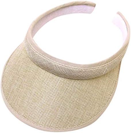 Sun Visor Hats Summer feminino Brim Brim Proteção UV Caps de praia ao ar livre tênis de tênis de tênis de beisebol Running