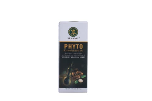 DevDoot Phyto Óleo de cabelo essencial para obter cabelos saudáveis ​​e lisos com a mistura de ervas puras e naturais - 100ml