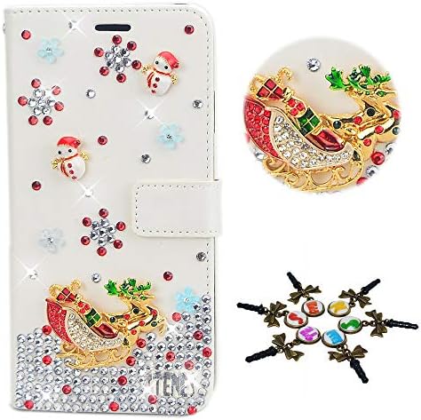 STENES BLING CASE Compatível com Google Pixel XL - Stylish - 3D Flores de neve artesanais Flores de crédito Floral Magnetic Cartte