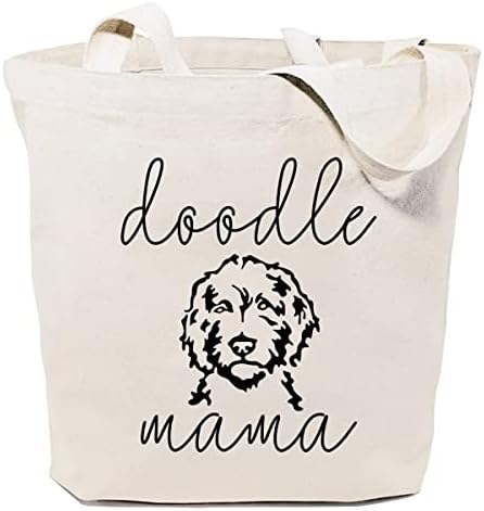 Sauivd doodle mama mama ecológica bolsas de sacolas fofas de cachorro