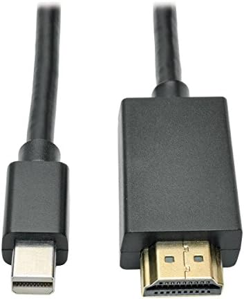 Tripp Lite Mini DisplayPort para o adaptador de cabo HD, MDP para HDMI, MDP2HDMI, 1080p, 6 pés, preto