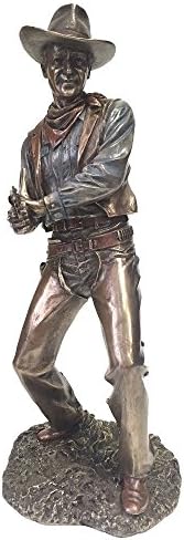 Escultura de estátua de pistola de tiro de caubói