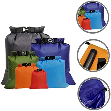 Besportble 6pcs Roll Bag ao ar livre de engrenagem ao ar livre mochila ultraleve mochila ao ar livre saco seco conjunto de saco