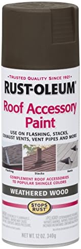 Rust-Oleum 285222 Telhado Tainha Spray, 12 oz, ardósia rústica/marrom