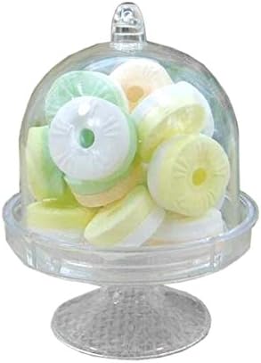 Preeyawadee 12x Mini Bolo Stand Cupcake Box Wedding Party Plástico Candy Box Transparent