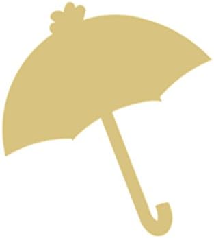 Umbrella recorde de madeira inacabada mola berçário decoração decoração de porta de primavera mdf forma de tela estilo 1