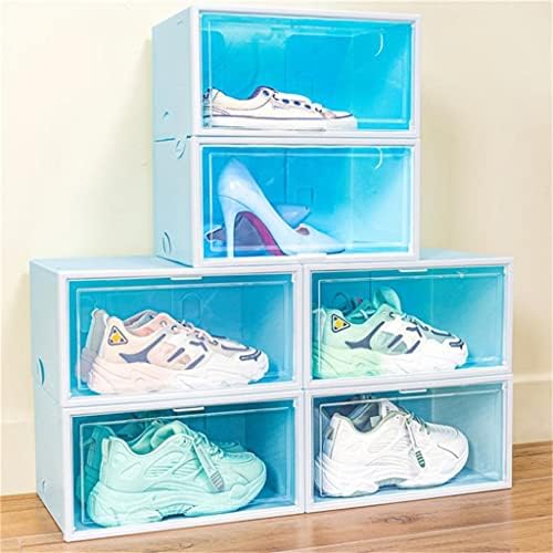 Depila 1 Pacote de sapatos de sapatos transparentes organizadores de plástico tênis espessados ​​caixa de caixa à prova de poeira