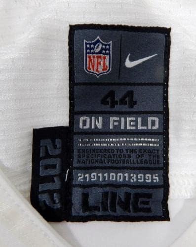 2012 San Francisco 49ers #47 Jogo emitiu White Jersey 44 DP34770 - Jerseys de jogo NFL não assinado usados