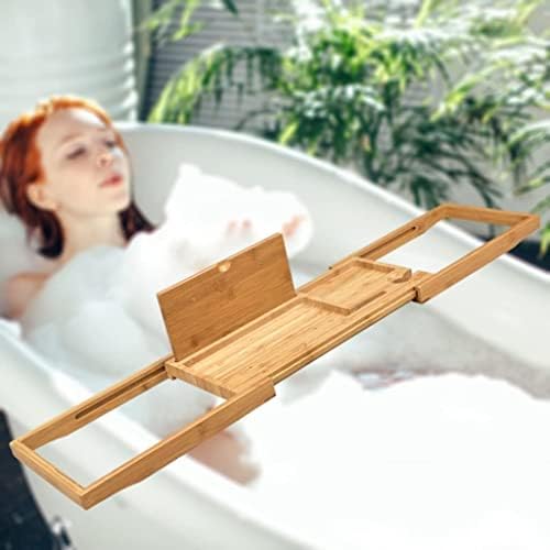 Banheira extensível banheira de madeira banheira de prateleira de prateleira organizadora com stand stand for home hotel spa salon rack