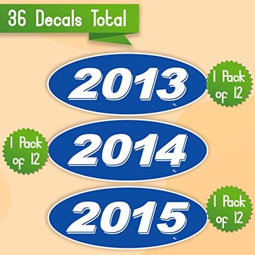 Versa Tags 2013 2014 e 2015 Modelo oval Ano de carros Adesivos de janela de carros com orgulho feitos nos EUA VERSA Oval Modelo Windshield