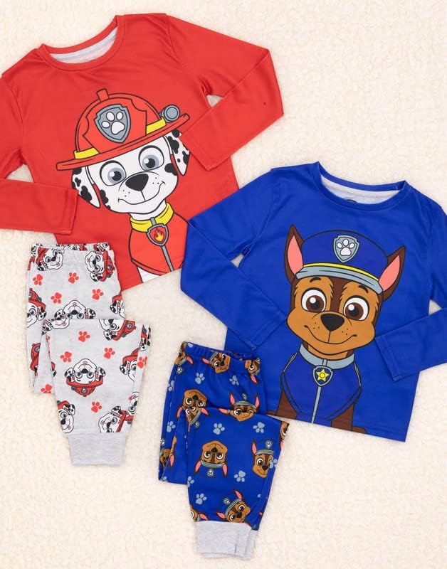 Paw Patrol pijamas crianças 2 pacote meninos garotas perseguirem Marshall PJS Conjuntos