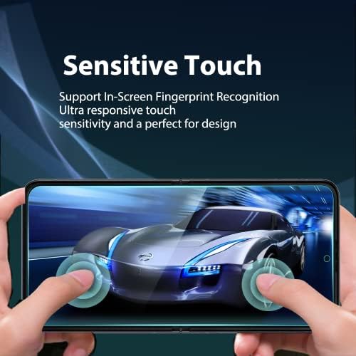 [2 Conjuntos 10 pacotes] Protetor de tela Compatível para Samsung Galaxy Z Flip 4, Exterior + Tela Interior + Capa traseira TPU FILM