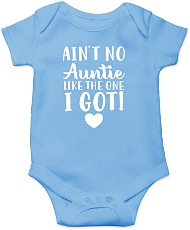 Funnaswear não é tia como - minha tia é a melhor - Romance de menina infantil e engraçada de menina, bodysuit de uma peça