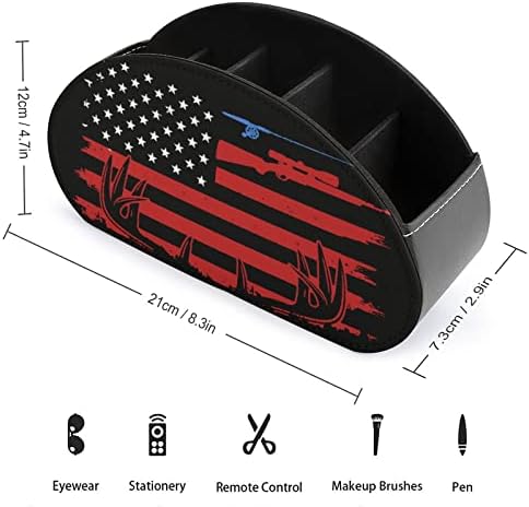 Caixa de pesca Caixa de armazenamento de controle remoto da bandeira americana