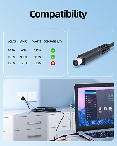 180W Charger AC FIX para Dell-Alienware M13-M15 M17 R1 R2 R3 R4 R5 R5 15 17 G3 G5 G7 3579 3379 3590 5587 5590 7588 7590 7790 Adaptador