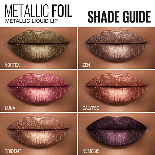 Maybelline New York Lip Studio FOIL METÁLICO MAGULA METÁLICA LIPOTICK MAGULA, TRIDENTE, 0,16 FL. Oz.