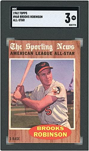 Brooks Robinson All -Star American League The Sporting News 1962 Topps 468 SGC 3 Cartão - Topps - Cartões de beisebol com lajes