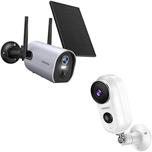 【Upgrade】 2K Câmeras de segurança Câmera de vigilância a energia solar sem fio, a câmera de vigilância recarregável ao ar