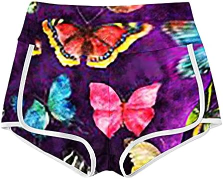 Treino de ginástica short short scrunct lift lixo controle de barriga de barriga de barriga de borboleta Butterfly