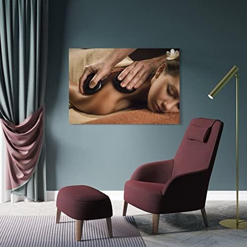 Poster de salão de beleza corporal de beleza corporal inteiro massagem spa pôstade de tela de pintura e impressões imagens de arte de parede para decoração de quarto da sala 08x12inch