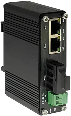 Mini Industrial 2 Portas Conversor de mídia de gigabit Din Rail Mount Mount Fibre Media Converter Ethernet Media Converter Modo
