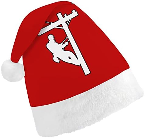 Lineman de cabo elétrico chapéu de natal chapéus de Natal decorações de árvores Decoração de férias Presentes para adultos mulheres homens de família homens