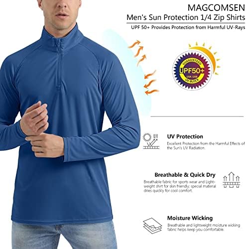 Magcomsen Men's Long Slave Sun Camisetas UPF 50+ Tees